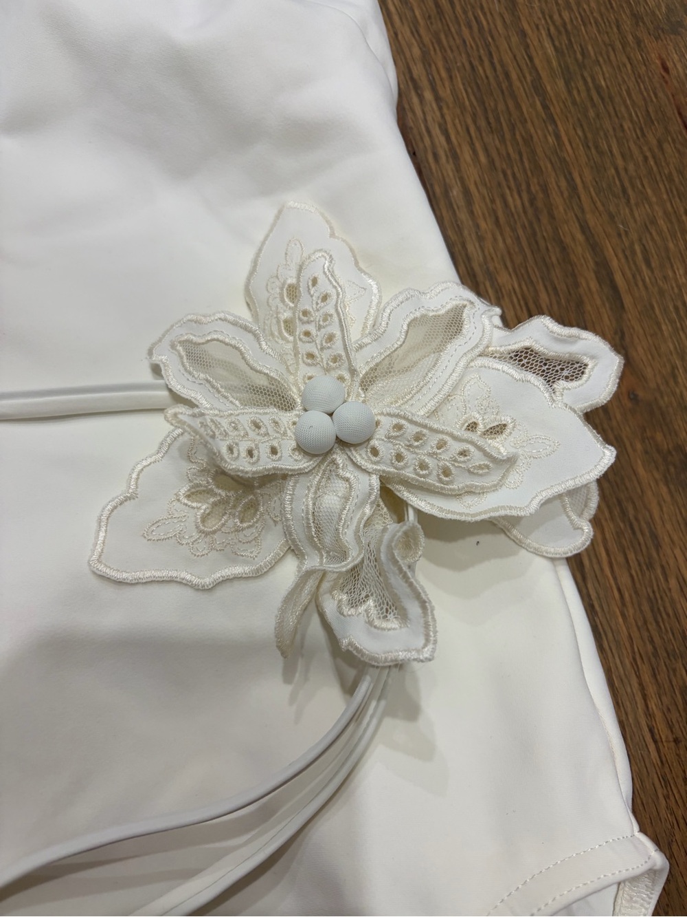 Zimmermann White Plunging Halter One-Piece Swimsuit - Picture 4 of 5